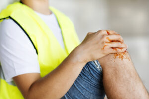 Knee injury at work